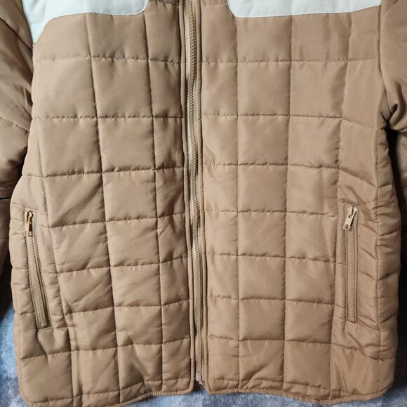Nomad Jacket Men XL Brown Tan Josiah Quilted Puffer Full Zip Outdoor Winter Cozy - Picture 3 of 11